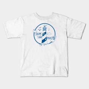 Nautical lettering: Follow you light Kids T-Shirt